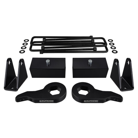 2000-2010 Chevy Silverado 2500HD Full Suspension Lift Kit 4WD 2WD-Suspension Lift Kits-Supreme Suspensions®-1" - 3"-2"-Supreme Suspensions®