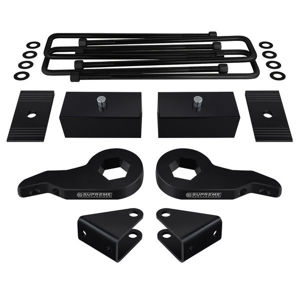 2000-2010 GMC Sierra 3500HD Full Suspension Lift Kit, Shock Extenders & Shims 2WD 4WD