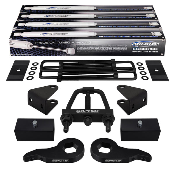 2000-2013 Chevy Suburban 1500 Full Suspension Lift Kit, Shims, Tool & Extended Pro Comp Shocks 4WD 4x4