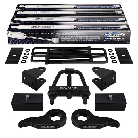 2000-2013 Chevy Suburban 1500 Full Suspension Lift Kit, Shims, Tool & Extended Pro Comp Shocks 4WD 4x4-Suspension Lift Kits-Pro Comp and Supreme Suspensions-Supreme Suspensions®
