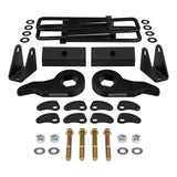 o kit de elevação completo Chevrolet suburban 2500 2000-2011 inclui kit de alinhamento de cambagem/rodízio + extensores de choque