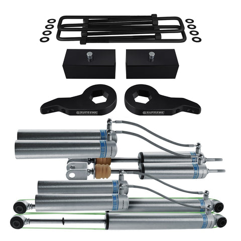 1999-2007 (Classic) Chevy Silverado 1500 Full Suspension Lift Kit & Bilstein Shocks 4WD-Suspension Lift Kits-Bilstein and Supreme Suspension-3 "+ 1" -5160 Series-Supreme Suspension®