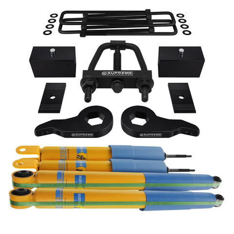 1999-2007(Classic) GMC Sierra 1500 Full Suspension Lift Kit w/ Tool , Shims, and Bilstein Shocks 4WD 4x4-Suspension Lift Kits-Bilstein and Supreme Suspensions-Supreme Suspensions®