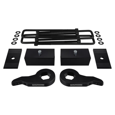 1999-2007(Classic) GMC Sierra 1500 Front Suspension Lift Kit & Shims 4WD 4x4-Suspension Lift Kits-Supreme Suspensions®-1" - 3"-1"-Supreme Suspensions®