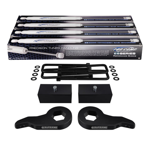 1999-2007(Classic) Chevy Silverado 1500 Full Suspension Lift Kit & Extended Pro Comp Shocks 4WD 4x4-Suspension Lift Kits-Pro Comp and Supreme Suspensions-Supreme Suspensions®