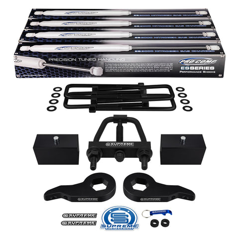 1999-2007(Classic) Chevy Silverado 1500 Full Suspension Lift Kit w/ Tool & Extended Pro Comp Shocks 4WD 4x4-Suspension Lift Kits-Pro Comp and Supreme Suspensions-Supreme Suspensions®