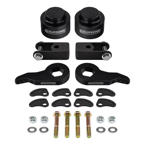 2000-2006 GMC Yukon XL 1500 Kit de levage complet à 6 pattes + rallonges d'amortisseur + kit d'alignement de carrossage/roulette