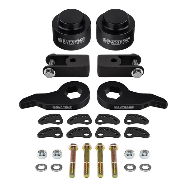 2000-2006 GMC Yukon 1500 Kit de levage complet à 6 pattes + rallonges d'amortisseur + kit d'alignement de carrossage/roulette