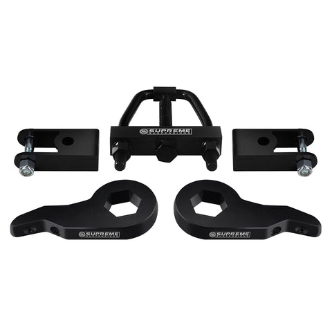 2000-2006 Chevy Suburban 1500 Front Suspension Lift Kit w/ Shock Extenders & Install Tool 4WD 4x4-Suspension Lift Kits-Supreme Suspensions®-Supreme Suspensions®