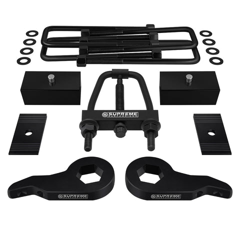 1995-1999 Chevy Tahoe Full Suspension Lift Kit, Shims & Install Tool 4WD 4x4-Suspension Lift Kits-Supreme Suspensions®-1" - 3"-1"-Supreme Suspensions®