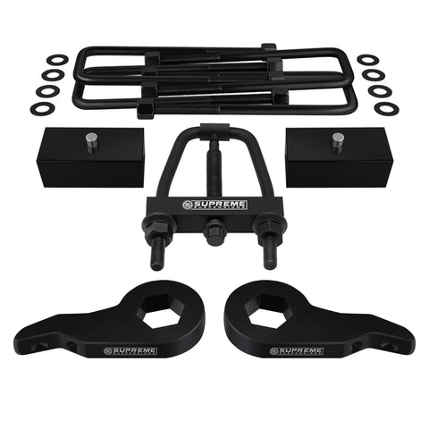 1992-1999 GMC Yukon Full Suspension Lift Kit & Shims 4WD 4x4-Suspension Lift Kits-Supreme Suspensions®-1" - 3"-1"-Supreme Suspensions®