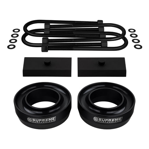 2" Front Spring Spacers 1" Rear 3/4th Pin Blocks With U-bolts Lift Kit For Dodge Rams 4" Axle-Suspension Lift Kits-Supreme Suspensions®-Ram 2500-2"-1"-Supreme Suspensions®