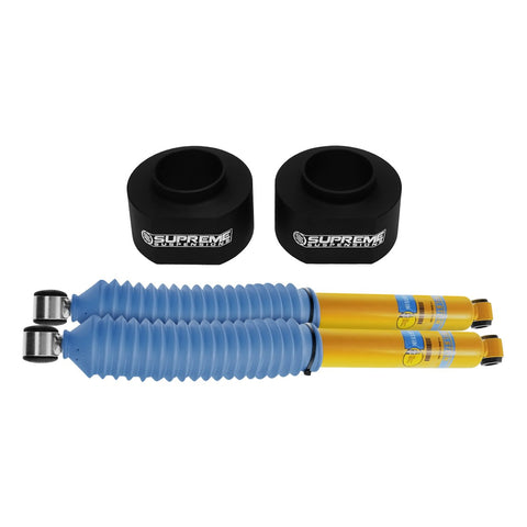 1993-1998 Jeep Grand Cherokee ZJ 2" Rear Suspension Lift Spacers with Bilstein Shock Absorbers 2WD 4WD-Suspension Lift Kits-Bilstein and Supreme Suspensions-4600 Series-Supreme Suspensions®