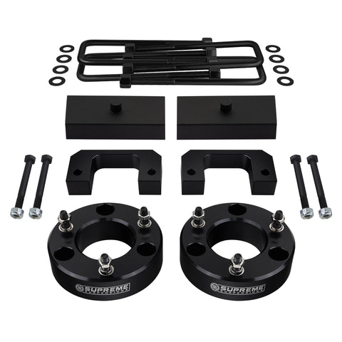 2007-2018 Chevrolet Silverado 1500 Full Suspension Lift Kit 6-Lug 2WD 4WD SUPREME NEW HD STEEL LIFT BLOCKS-Suspension Lift Kits-Supreme Suspensions®-3.5"-1"-Supreme Suspensions®