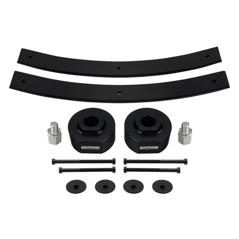 2" Front Lift Spring Spacers + 2" Rear Lift Short Add-A-Leaf Springs Fits 81-96 Ford F-150 2WD-Suspension Lift Kits-Supreme Suspensions®-Supreme Suspensions®