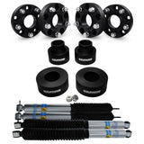 1999-2004 Jeep grand cherokee wj volledig geveerde liftkit, bilstein schokbrekers en wielafstandhouders