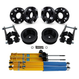 2005-2010 Jeep grand cherokee wk complet 3,5" + 2" kit de levage de suspension arrière, amortisseurs bilstein et entretoises de roue 2wd 4wd