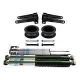 2005–2010 Jeep Grand Cherokee WK, kompletter 3,5" + 2" Höherlegungssatz für die Hinterradaufhängung, Bilstein-Stoßdämpfer und Spurverbreiterungen, 2WD und 4WD