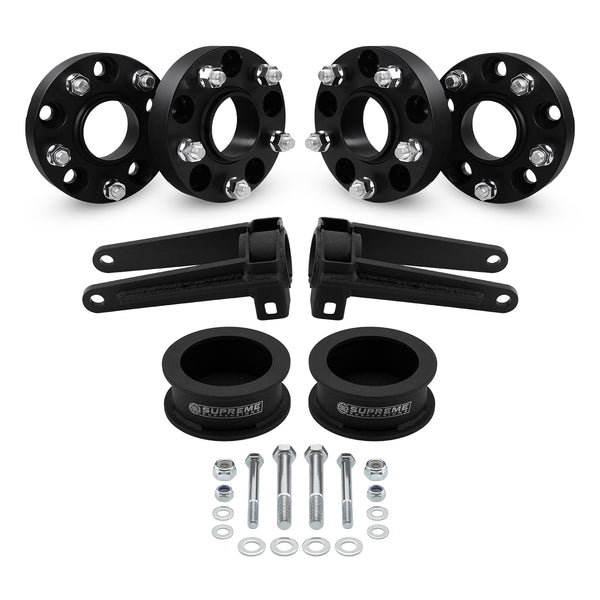 2005-2010 Jeep Commander xk kit completo de elevación de suspensión trasera de 3,5" + 2" y espaciadores de rueda