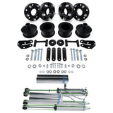 kit de elevação espaçador de bobina completa 2007-2015 Jeep Wrangler jk, amortecedores bilstein e espaçadores de roda