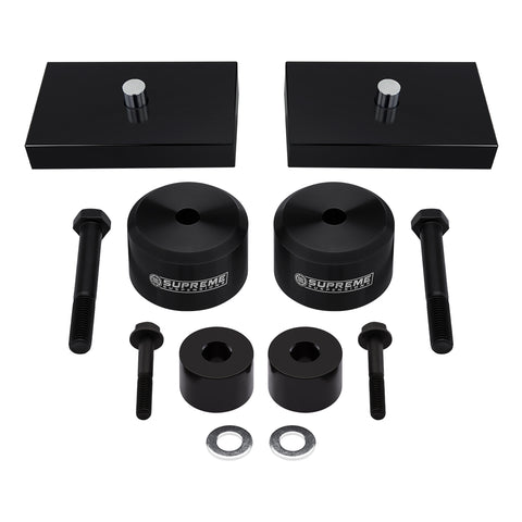 2005-2023 Ford F350 Super Duty Full Suspension Lift Kit & Bump Stop Drop Spacers 4WD-Suspension Lift Kits-Supreme Suspensions®-Black-1.5"-1"-Supreme Suspensions®
