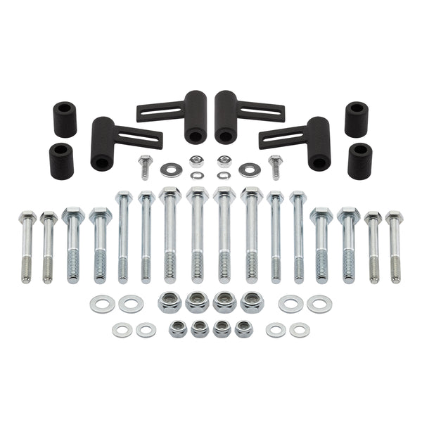 Adjustable 2-3" Bar-Pin/Tie-Bar Shock Mount Extender Kit 2WD 4WD