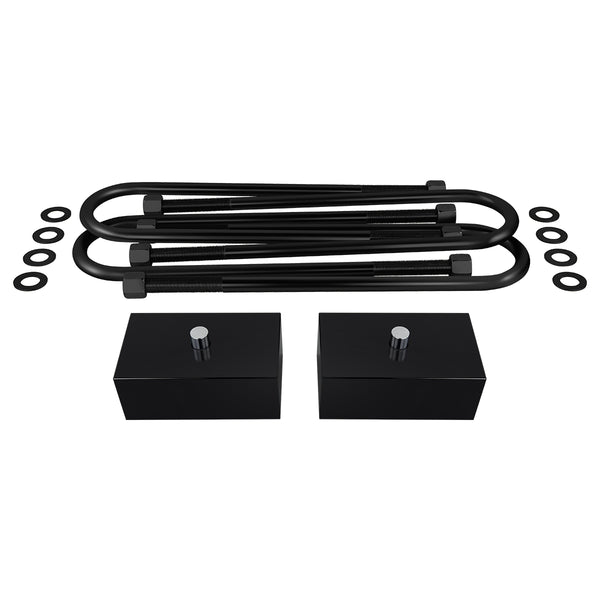 1980-1996 Ford Bronco Rear Suspension Lift Blocks Kit w/ U Bolts 2WD 4WD