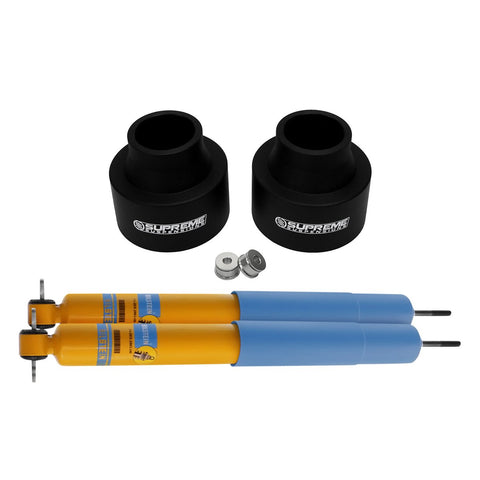 1999-2004 Jeep Grand Cherokee WJ Front Suspension Lift Kit with Bilstein Shock Absorbers 2WD 4WD-Suspension Lift Kits-Bilstein and Supreme Suspensions-2"-4600 Series-Supreme Suspensions®