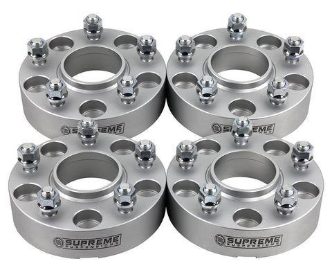 2015-2021 Jeep Renegade 1 "Hub Centric Wheel Spacers 2WD 4WD-Wheel الفواصل والمحولات - التعليق الفائق®-الفضة- (x4) قطعة-التعليق العلوي