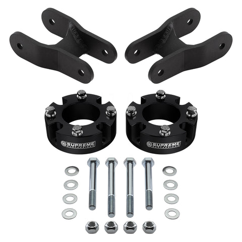 2007-2020 Toyota Tundra Full Suspension Lift Kit 2WD 4WD-Suspension Lift Kits-Supreme Suspensions®-Black-2"-1.5"-Supreme Suspensions®