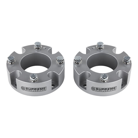 2022-2023 Toyota Tundra Front Strut Spacer Lift Kit 2WD 4WD - Silver-Suspension Lift Kits-Supreme Suspensions®-2.5"-Supreme Suspensions®