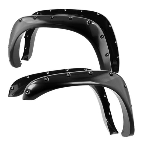 2002-2009 Dodge Ram 3500 4st Bolt-on Nit Style Spyder Fender Flares-Fender Flares-Spyder-Smooth Black-Supreme Suspensions®