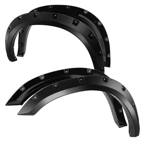 2009-2014 Dodge Ram 1500 4st Bolt-on Nit Style Spyder Fender Flares-Fender Flares-Spyder-Smooth Black-Supreme Suspensions®