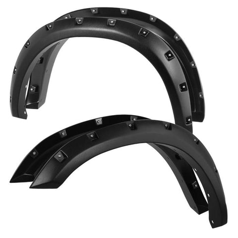 2009-2014 Dodge Ram 1500 4st Bolt-on Nit Style Spyder Fender Flares-Fender Flares-Spyder-Textured Black-Supreme Suspensions®