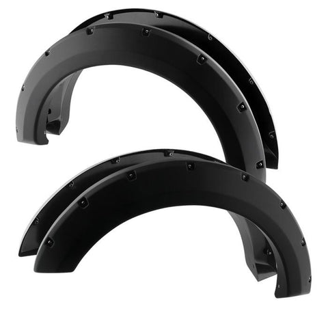 2009-2014 Ford F150 4st påskruvad nitstil Spyder Fender Flares-Fender Flares-Spyder-Textured Black-Supreme Suspensions®