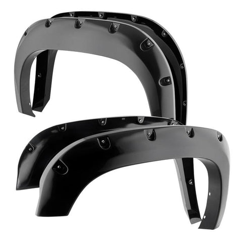 2007-2013 GMC Sierra 3500 4st Bolt-on Nit Style Spyder Fender Flares-Fender Flares-Spyder-Smooth Black-Supreme Suspensions®