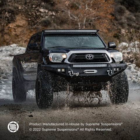 2012-2015 Toyota टैकोमा डेजर्ट एलईडी फ्रंट बम्पर, ब्लैक रिंकल-कवच - बम्पर-सुप्रीम सस्पेंशन®-सुप्रीम सस्पेंशन®
