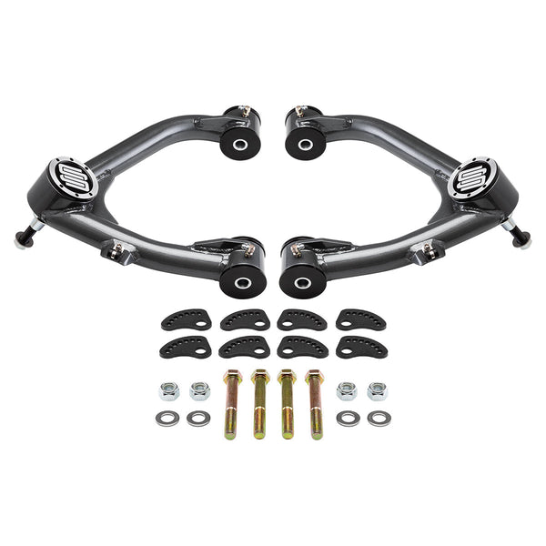 2007-2013 Chevrolet Avalanche 1500 Uni-Ball Upper Control Arms with Camber/Caster Adjusting & Lockout Kit 2WD 4WD