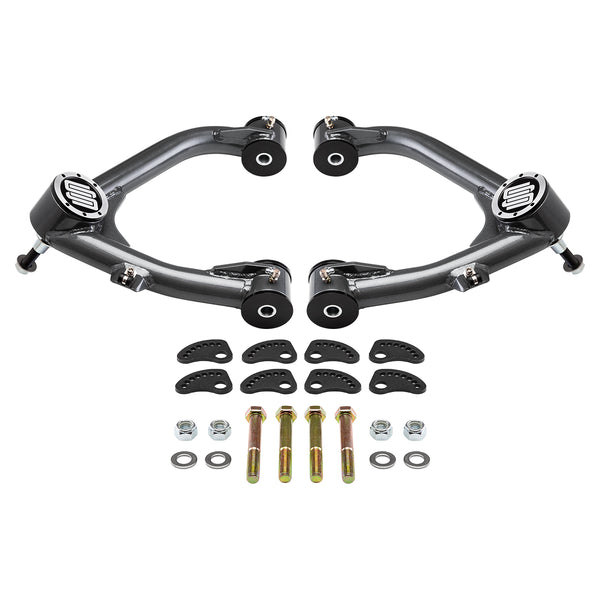 2007-2018 GMC Sierra 1500 Uni-Ball Upper Control Arms with Camber/Caster Adjusting & Lockout Kit 2WD 4WD