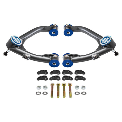 2007-2013 Chevrolet Avalanche 1500 Uni-Ball Övre kontrollarmar med Camber/Caster Justering & Lockout Kit 2WD 4WD-Control Arms-Supreme Suspensions®-Blue-Supreme Suspensions®