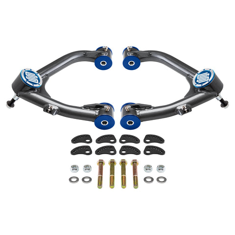 2007-2020 GMC Yukon XL 1500 Uni-Ball övre kontrollarmar med Camber/Caster Justering & Lockout Kit 2WD 4WD-Control Arms-Supreme Suspensions®-Blue-Supreme Suspensions®