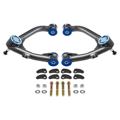 2007-2020 GMC Yukon 1500 Uni-Ball övre kontrollarmar med Camber/Caster Justering & Lockout Kit 2WD 4WD-Control Arms-Supreme Suspensions®-Blue-Supreme Suspensions®