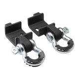 2005-2023 Toyota Tacoma Shackle Mount Recovery Brackets With Frame Reinforcement Caps and 2x D Ring Shackles