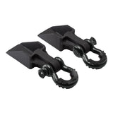 2007-2021 Toyota Tundra Front Shackle Mount Recovery Brackets with 3/4" D Ring Shackles Set
