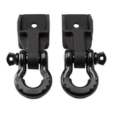 2007-2021 Toyota Tundra Front Shackle Mount Recovery Brackets with 3/4" D Ring Shackles Set