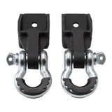 2007-2021 Toyota Tundra Front Shackle Mount Recovery Brackets with 3/4" D Ring Shackles Set