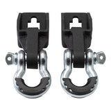 2009-2020 Ford F-150 Front Shackle Mount Recovery Brackets with 3/4" D-Ring Shackles Set