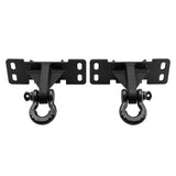 2017-2019 Ford F-250 Super Duty Front Shackle Mount Recovery Brackets with 3/4" D-Ring Shackles Set
