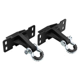 2017-2019 Ford F-250 Super Duty Front Shackle Mount Suportes de recuperação com conjunto de manilhas de anel D de 3/4"