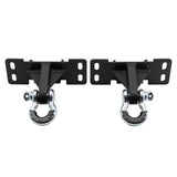 2017-2019 Ford F-350 Super Duty Front Shackle Mount Recovery Brackets with 3/4" D-Ring Shackles Set